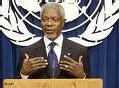Le secrétaire général de l'Onu Kofi Annan