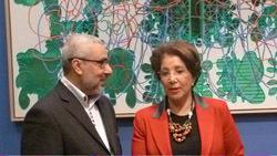 Rachid Lahlou, président du SIF et Bariza Khiari, Vice-présidente du Sénat.