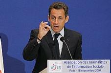 Nicolas Sarkozy, hier, au Sénat