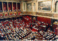 Députés et sénateurs réunis en Congrès à Versailles