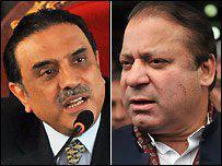 Asif Ali Zardari et Nawaz Sharif