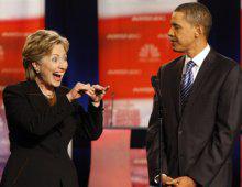 Hillary Clinton et Barack Obama