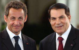 Nicolas Sarkozy et Zine el Abidine Ben Ali, lors de la visite du premier en Tunisie en 2007