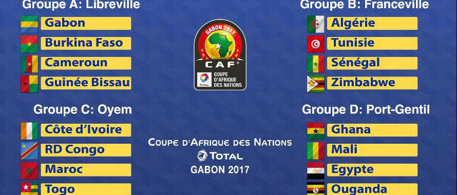 CAN 2017 : l'Algérie, la Tunisie et le Sénégal dans le « groupe de la mort »