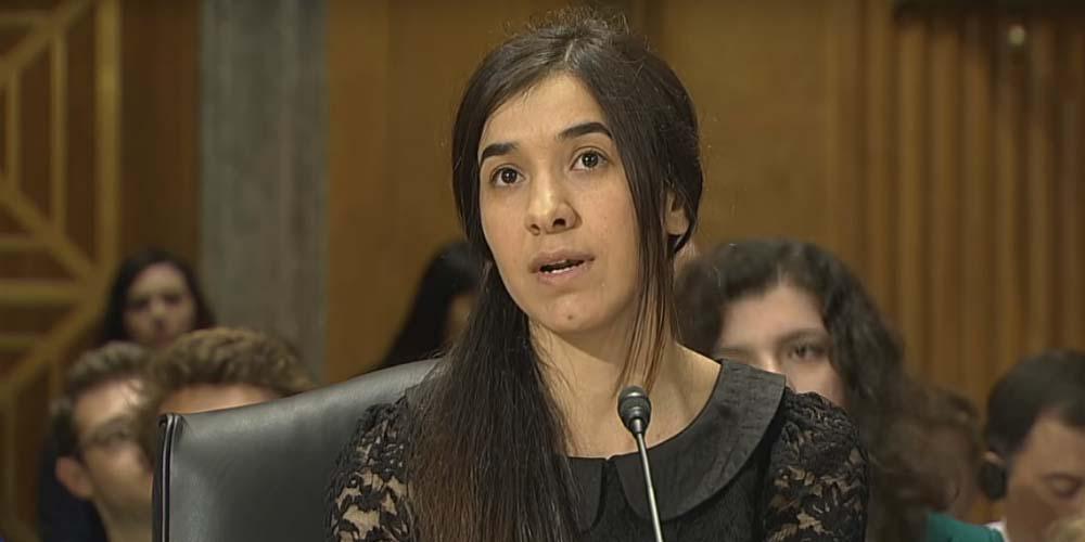 Nadia Murad, ambassadrice de l’ONU pour la dignité des victimes du trafic d’êtres humains et prix Sakharov 2016