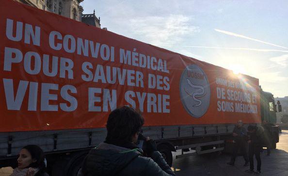 Un convoi humanitaire en partance pour la Syrie est parti jeudi 15 décembre depuis Paris.