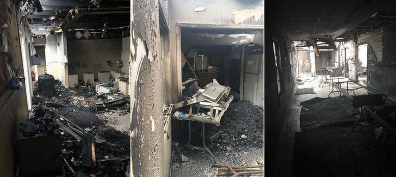 La mosquée de Fort Pierce a été ravagée la veille de l'Aïd al-Adha 2016 lors d'un incendie criminel. © Saphirnews.com