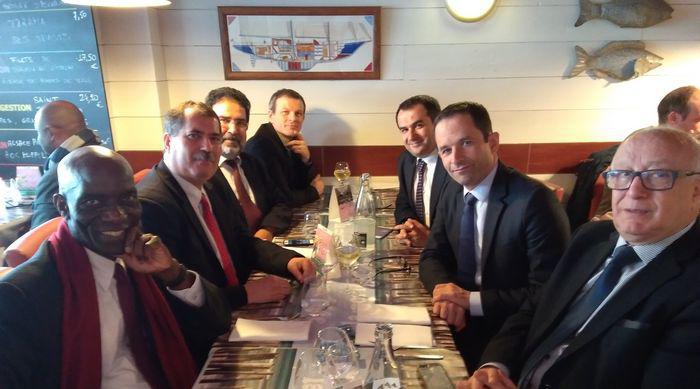 Benoît Hamon à la rencontre, jeudi 13 avril, d'une délégation du CFCM dans le cadre de l'élection présidentielle.