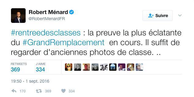 Robert Ménard condamné pour ses propos sur le « grand remplacement »