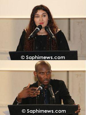 Anina Ciuciu et Lassana Bathily au Festival de la fraternité à Saint-Denis.