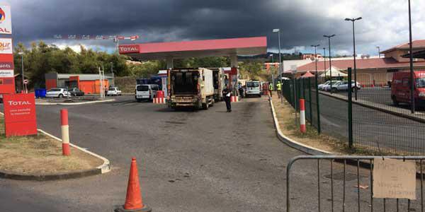 La station Total de Majicavo Jumbo à Mayotte (photo Journal de Mayotte)