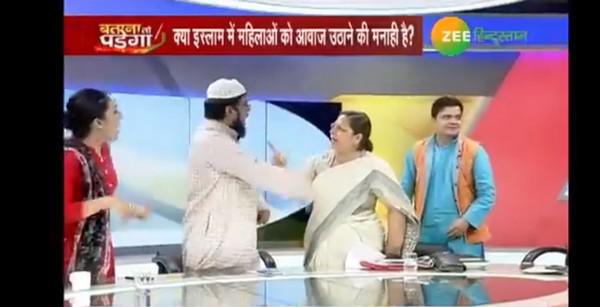Inde : un religieux arrêté après avoir agressé une femme en direct d'un débat (vidéo)