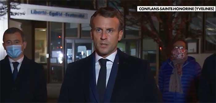 « L'unité est indispensable » : Macron dénonce un attentat après la décapitation d'un enseignant à Conflans