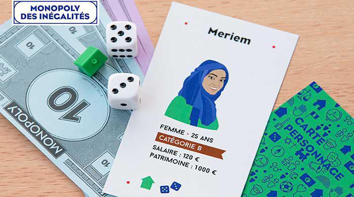 Avec le « Monopoly des inégalités », l’Observatoire des inégalités a conçu un outil ludique visant à sensibiliser les jeunes sur les inégalités dans notre société. © Observatoire des inégalités