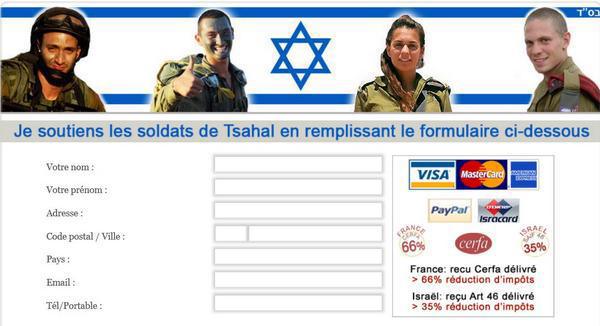 Une campagne indécente de dons pour Tsahal défiscalisés