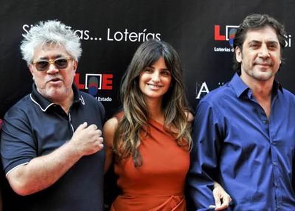 Pedro Almodovar, Penélope Cruz et Javier Bardem (à dr.).