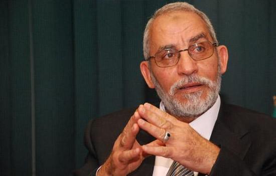 Mohamed Badie, guide des Frères musulmans, condamné à mort le 16 mars par la justice égyptienne.