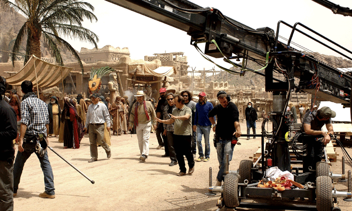 Image du tournage du film « Muhammad, Messenger of God », réalisé par l’Iranien Majid Majidi. (Photo : Nourtaban Film Industry / Mohammad Foghani)