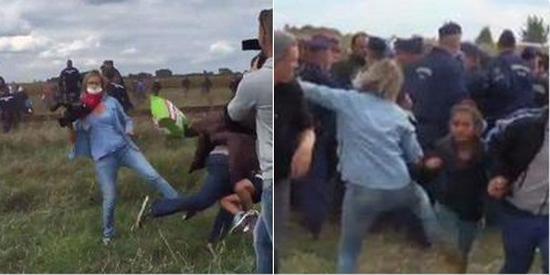 Réfugiés frappés : une journaliste au service de la haine (vidéo)