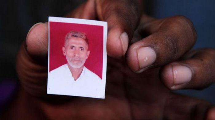 A l'image, Mohammad Akhlaq, victime d'une rumeur le décrivant comme un consommateur de boeuf, pratique interdite chez les hindous.