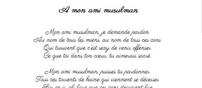 A mon ami musulman