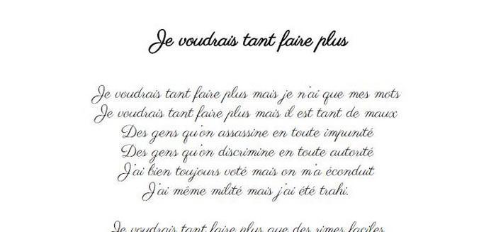 Je voudrais tant faire plus