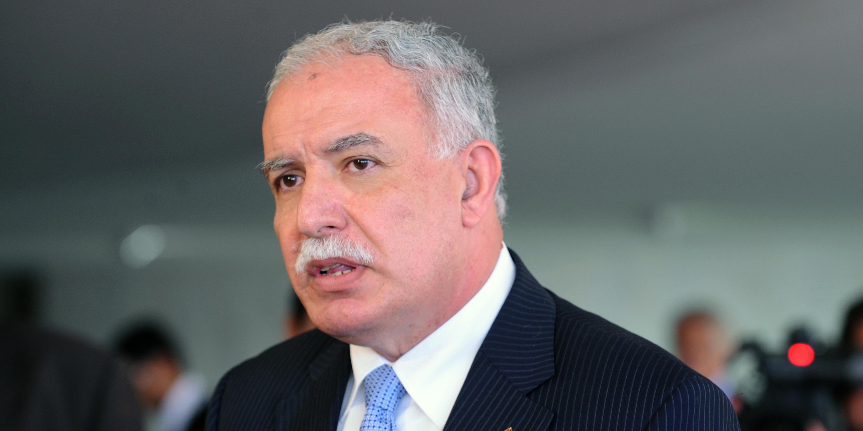 Riyad al-Maliki, ministre des Affaires étrangères de Palestine.