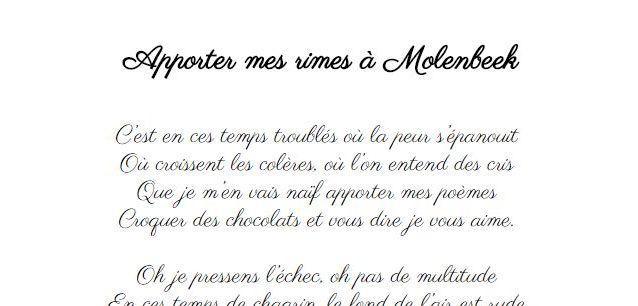 Apporter mes rimes à Molenbeek