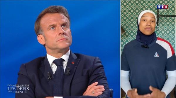 Emmanuel Macron ouvertement favorable à l'interdiction du voile dans les compétitions sportives