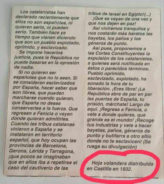 La República española demostró en Cataluña tener más pantalones y amor a España que nuestros políticos de la falsa democracia 