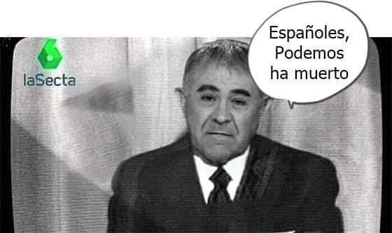 Imagen sobre el desastre de Podemos que circula por Internet