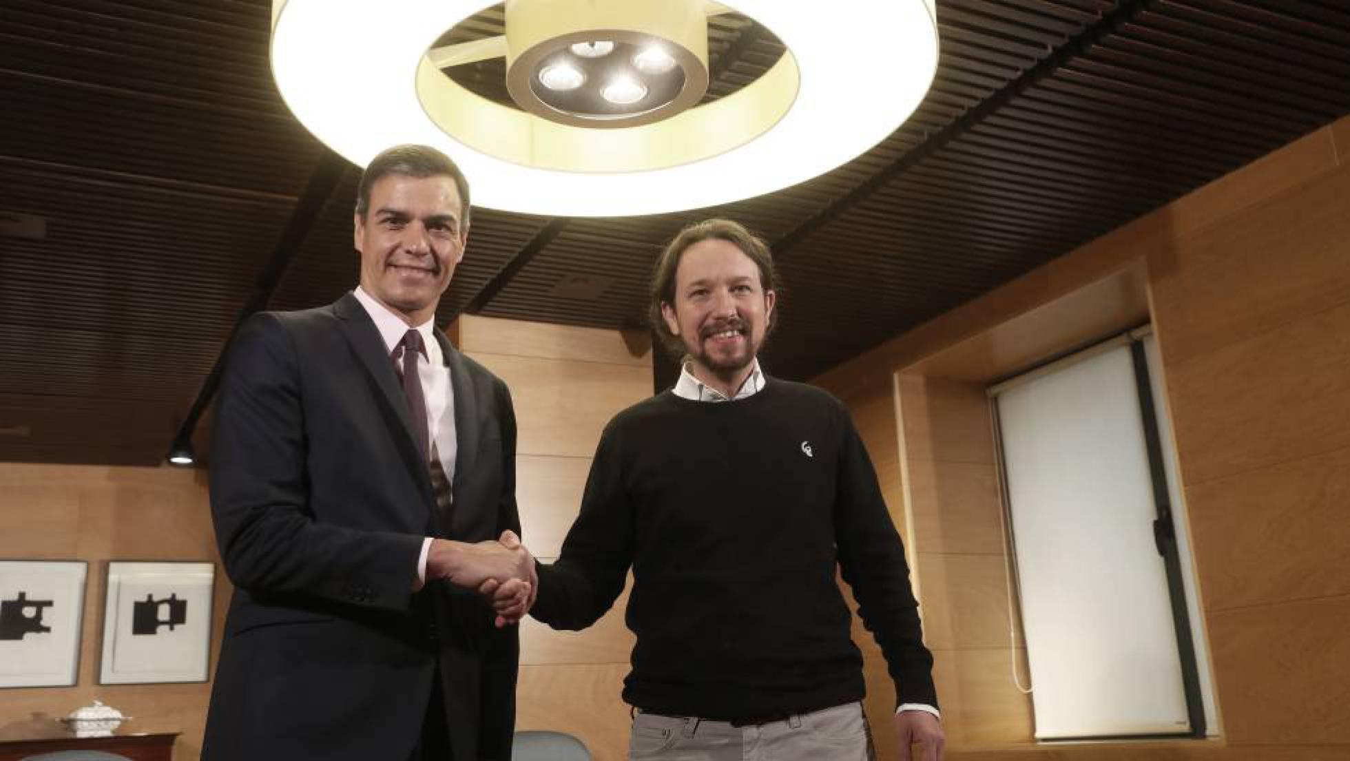 Sanchez e Iglesias, un pacto peligroso y dañino para España, causante de dolor y miedo