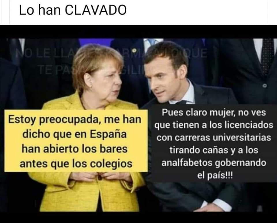 Una de las cientos de miles de imágenes críticas con el gobierno de Sánchez que inundan las redes sociales en España