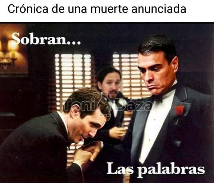 Unade las cientos de imágenes críticas con Casado que inundan las redes en España después del rabioso ataque a VOX