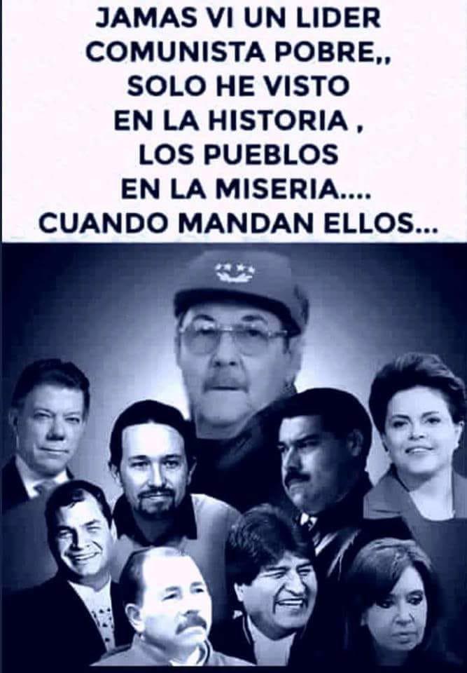 El comunismo mata la libertad y genera pobreza, desierto y cárcel