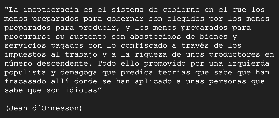 España, líder mundial en "Ineptocracia"