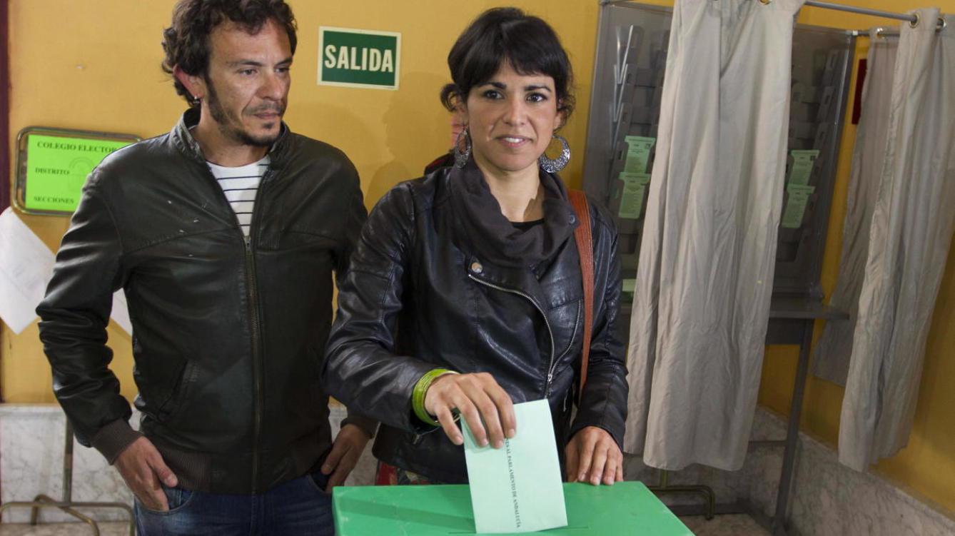 Kichi y su pareja, Teresa Rodríguez