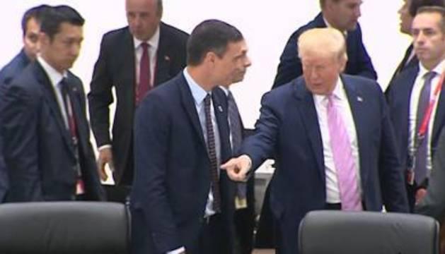 Trump desprecia a Pedro Sánchez y lo tiene desconcertado y atemorizado. El español, campeon del wokismo progre marxista, no sabe si ponerse de rodillas o suicidarse declarándole la guerra.