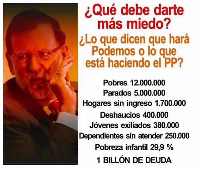 Ni la comprobada injusticia del PSOE y el PP, ni el seguro liberticidio de Podemos