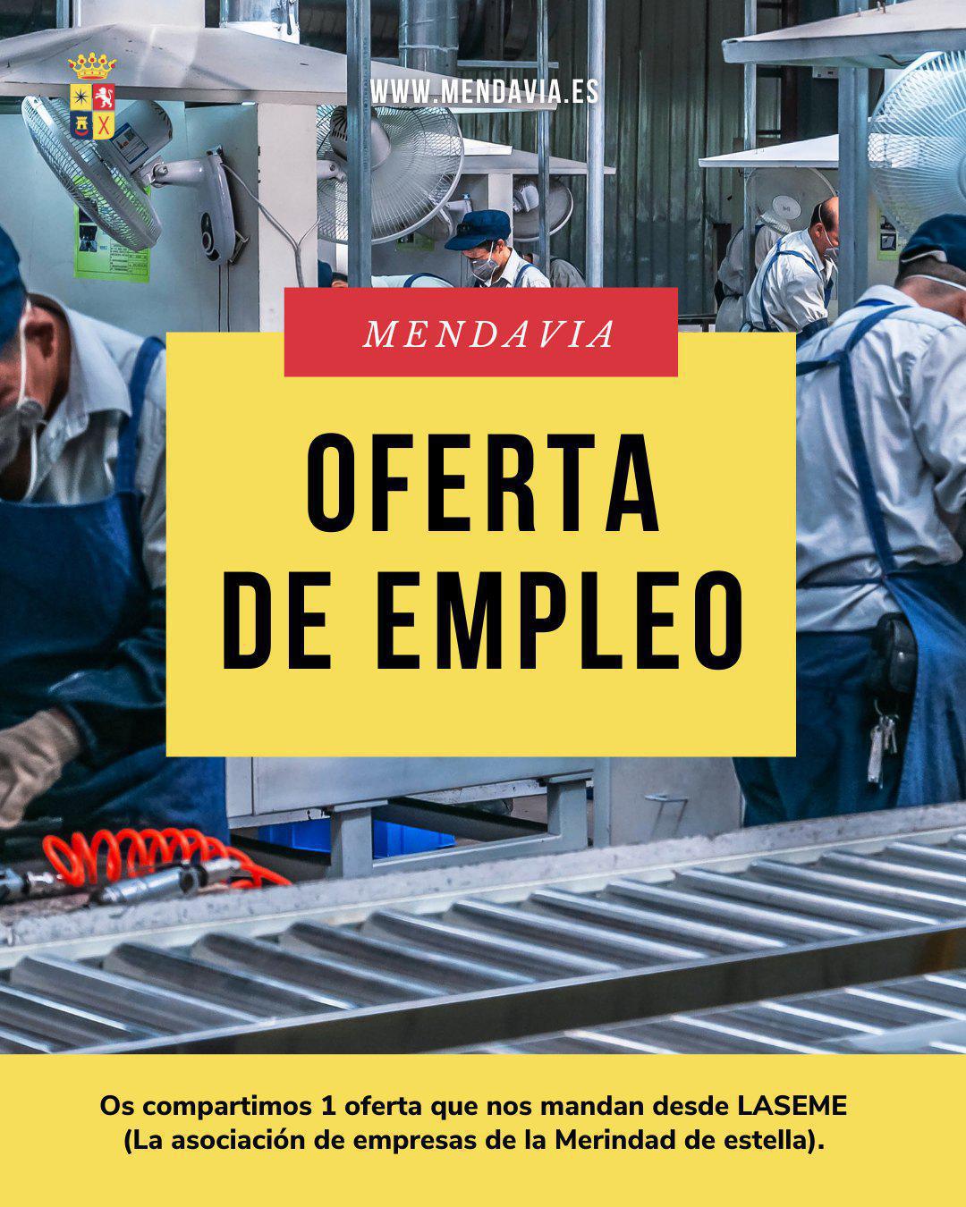 🚨 1 OFERTA NUEVA DE EMPLEO 🚨 🚨 1 OFERTA NUEVA DE EMPLEO 🚨