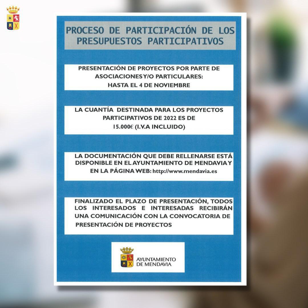 🚨🚨 PRESUPUESTOS PARTICIPATIVOS MENDAVIA 🚨🚨 🚨🚨 PRESUPUESTOS PARTICIPATIVOS MENDAVIA 🚨🚨