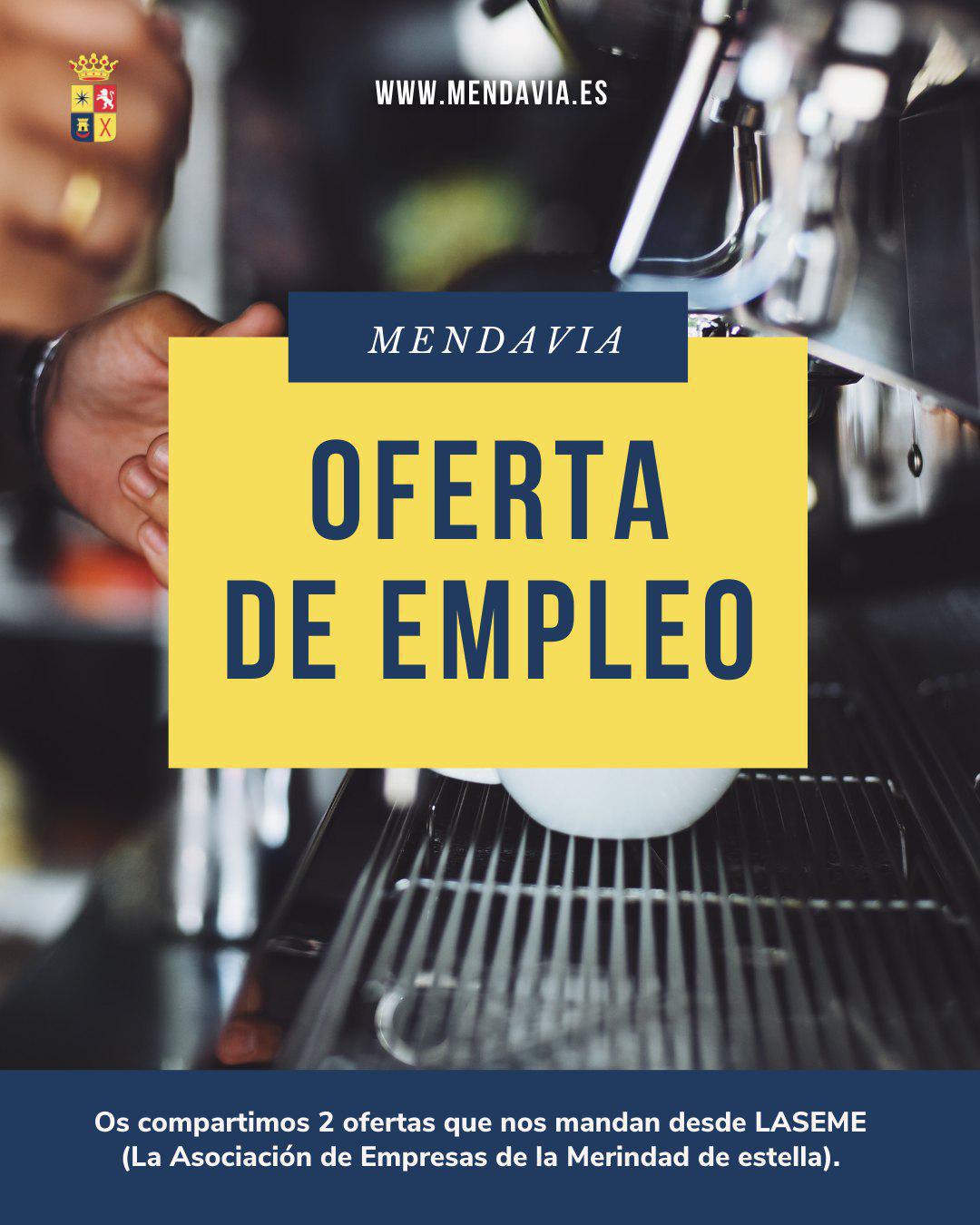 馃捈馃毃2 NUEVAS OFERTAS DE TRABAJO EN MENDAVIA 馃毃馃捈 馃捈馃毃2 NUEVAS OFERTAS DE TRABAJO EN MENDAVIA 馃毃馃捈