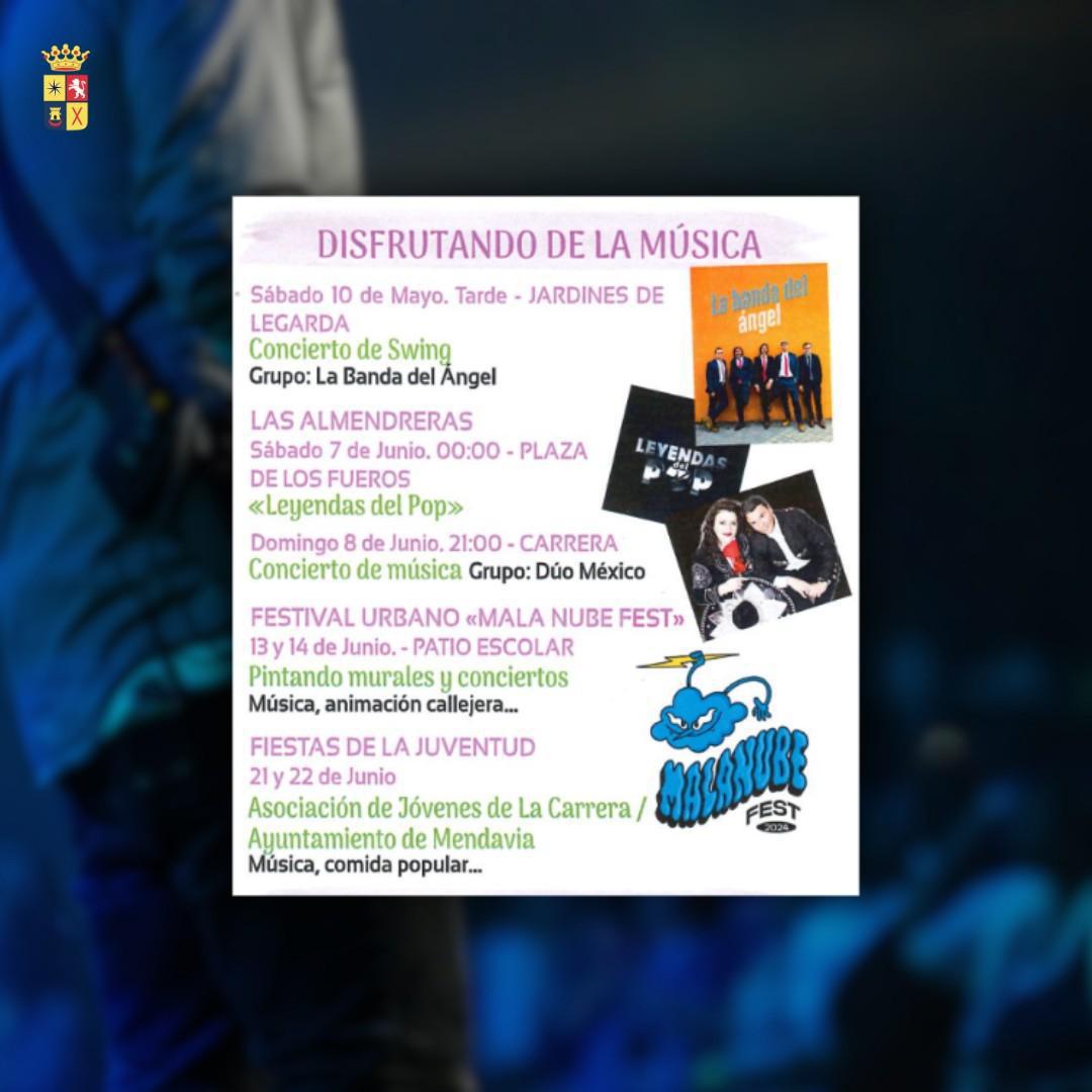 🎤 🎸 PRIMAVERA MUSICAL EN MENDAVIA 🎷 🥁