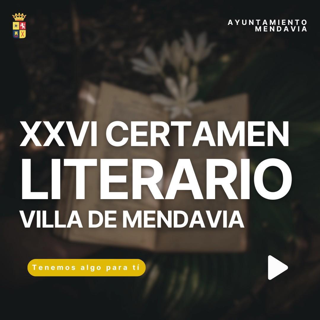 📚 XXVI CERTAMEN LITERARIO “VILLA DE MENDAVIA” ✍️