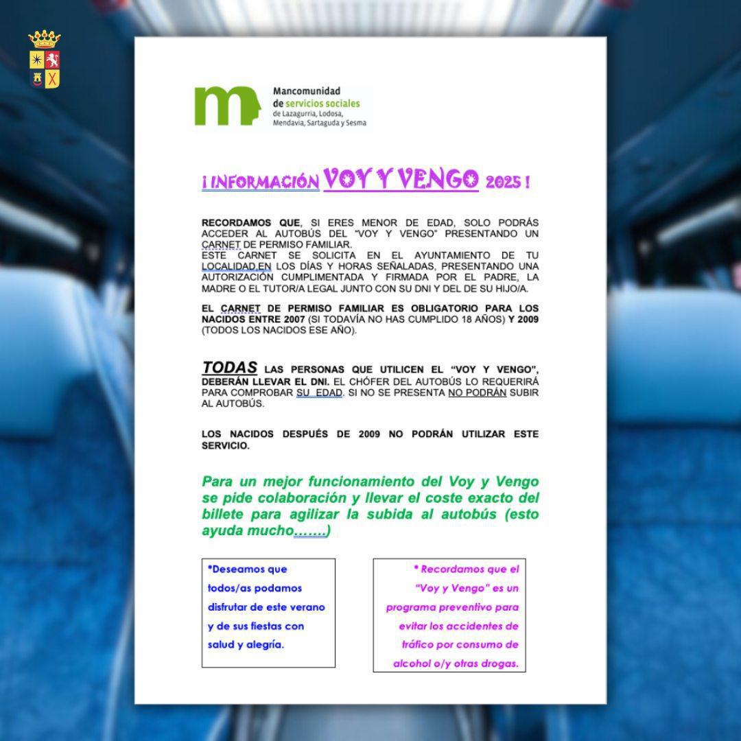 🚌✨ PROGRAMA “VOY Y VENGO” 2025 – INFORMACIÓN IMPORTANTE ✨🚌