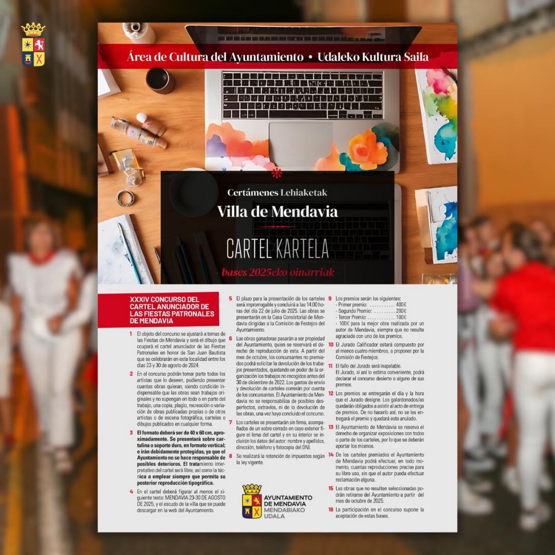 🎨 ¿CARTEL DE FIESTAS DE MENDAVIA? 