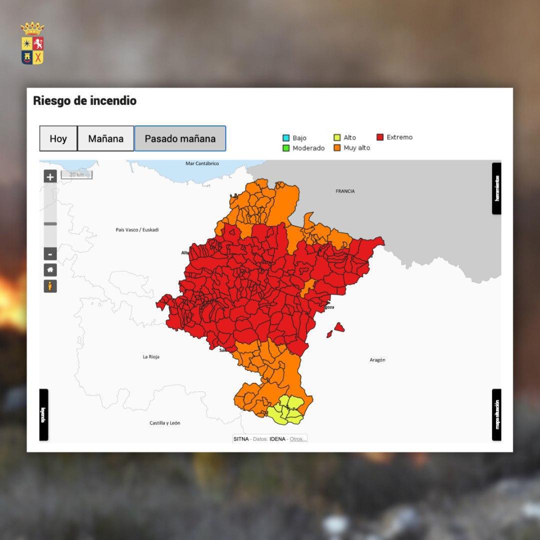🔥 RIESGO EXTREMO DE INCENDIOS FORESTALES 🔥