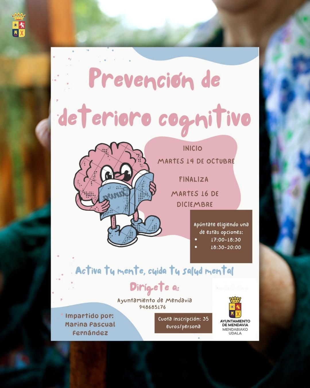 🧠✨ TALLER DE PREVENCIÓN DEL DETERIORO COGNITIVO ✨🧩