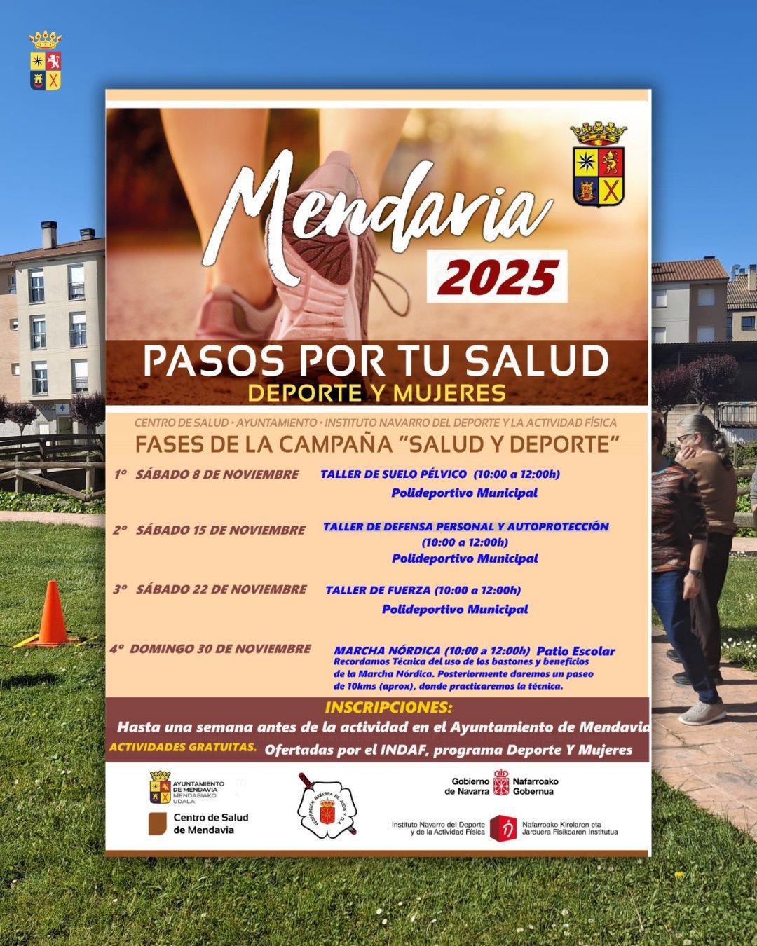 💚🏃🏻‍♀️ PASOS POR TU SALUD – MENDAVIA 2025 🏃🏻‍♂️💚