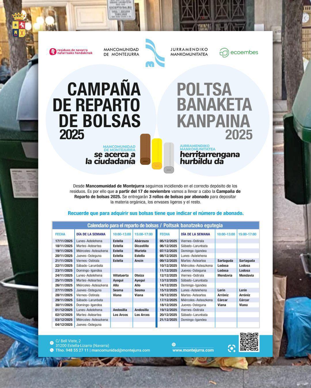 🟢🟡⚪ CAMPAÑA DE BOLSAS DE RESIDUOS ♻️